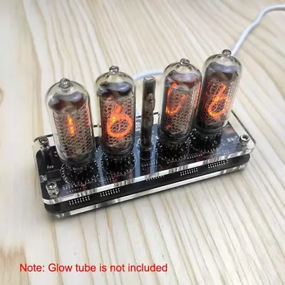 IN-8 4-Digit Nixie Tube Desktop Clock Advance W/ LED Backlight Remote Control US • $37.03