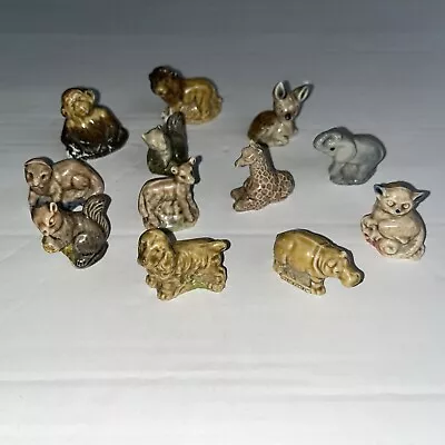 12 Vintage Wade Whimsies Lion Giraffe Monkey Various Others Bundle Job Lot. • £10