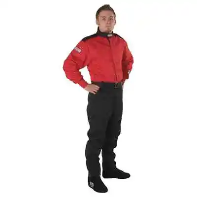 G-Force 125 Auto Racing Suit | Single Layer | X-Large | Red/Black | SFI 3.2a/1 • $119.95