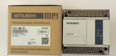 Mitsubishi PLC FX1N-14MR-001 WITH ONE YEAR WARRANTY FAST DELIVERY 1PCS NIB • $336