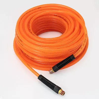 100ft X 1/4  PU Air Compressor Tool Hose 1/4  Male NPT Fittings 300PSI ORANGE • $34.99