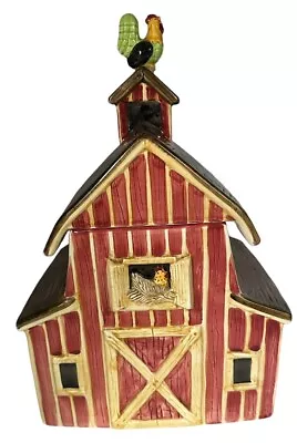 Debbie Mumm Cookie Jar Barn Non-Seasonal Sakura Hand-Painted Vintage *Damaged* • $29.99