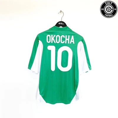 £99.99 • Buy 2000/02 OKOCHA #10 Nigeria Vintage Nike Home Football Shirt (L) PSG