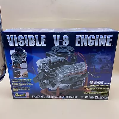 Revell Visible V-8 Engine 1/4 Scale With Moving Pistons & Crank Model Kit 20x14 • $188.06