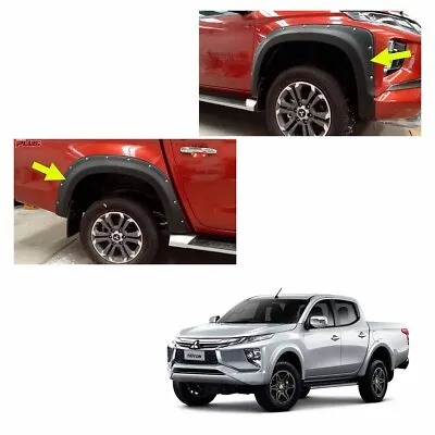 Nuts Wheel Arch Fender Flares V5 Black Fits Mitsubishi L200 Triton 2019 2020 • $281.59