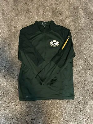 Nike Dri-Fit Green Bay Packers Quarter-Zip Jacket On Field Apparel Size M • $19