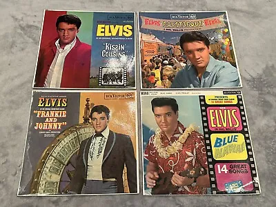 Elvis Presley - Lp Vinyl Records X4 - Blue Hawaii - Roustabout - Kissin Cousins • $12.43