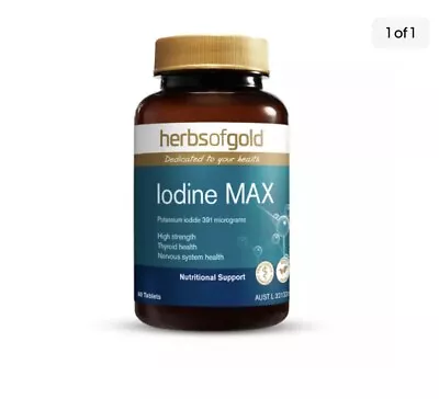 Herbs Of Gold Iodine MAX 60 Tablets • $20.99