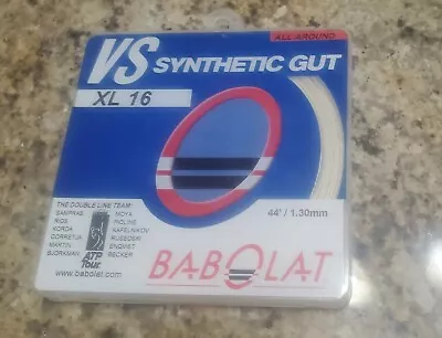 1 Babolat VS Synthetic Gut XL 16 Natural Made In France 44' • $16.14