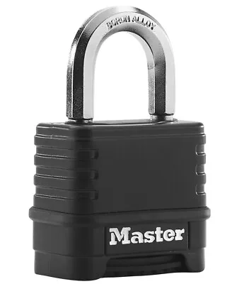 Master Lock Excell M178EURD 56mm Combination Security Padlock Resettable Outdoor • £14.85