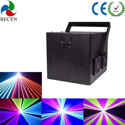 6W RGB ILDA Laser Light DJ Disco X-mas Party Club Bar Stage Lighting For Show • $1299