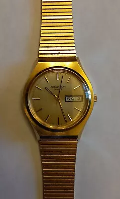 Bulova Accutron Quartz Mens Watch1980Runs • $21.50