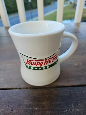 Krispy Kreme Coffee Mug Doughnuts Raised Logo Retro Diner Style 14 Oz Heavy • $7.99