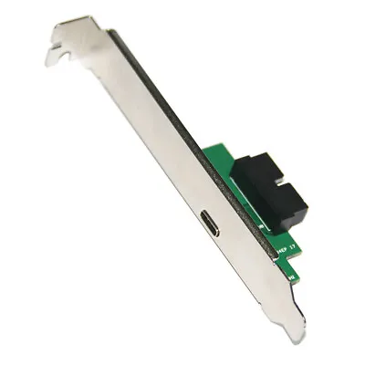 USB 3.0 Motherboard 20 Pin To USB-C 3.1 Type C 2 Port External Bracket Panel • $8.77