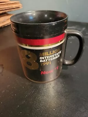 Vintage 1991 Interstate Batteries  8 Million Batteries Sold Insulated Coffee Cup • $8.31