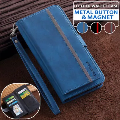 $17.99 • Buy For IPhone 14 13 12 11 Pro Max SE XR XS 8 7 Plus Case Leather Wallet Cards Cover