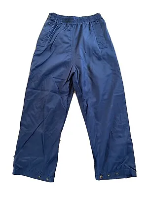 £6.99 • Buy Kids Unisex Gelert Water Proof Trousers Bottoms 26” Waist With Pockets Navy Blue