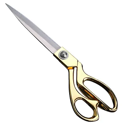 10.5” Tailoring Scissors Stainless Steel Dressmaking Shears Fabric Craft Cutting • £5.45