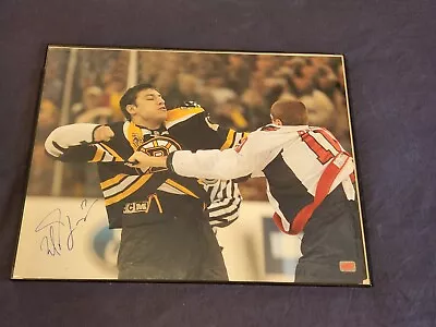 Milan Lucic Boston Bruins Signed Autographed Fight Vs Capitals 16x20 • $49.99