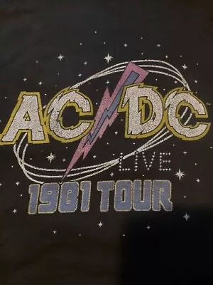 Acdc T Shirt Official 1981 Tour • £9.99