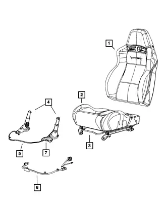 Genuine Mopar Front Seat Back 1PP74BD5AA • $245.15