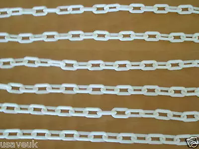 5M White Plastic Decorative Garden Chain - 5 Metre Metres • £9.95