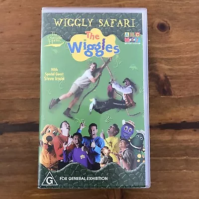 The Wiggles: Wiggly Safari VHS Tape Original Cast ABC Video 2002 Children's TV • $25