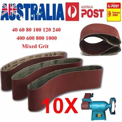 100x915mm Size 914 Sanding Belt 40 60 80 100 120 240 400 600 800 1000 Mixed Grit • $24.95