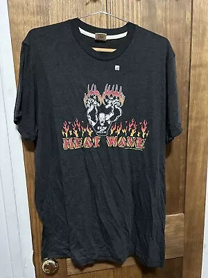 ECW Heat Wave WWE Retro Homage T-shirt XL (Heathered Black) • $26.09