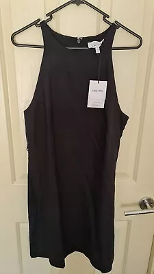 & Other Stories Black Linen Mini Dress Size 8 New With Tags • $42