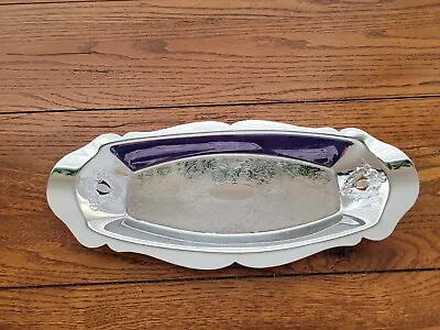 Vintage Farber Brothers Krome Kraft Serving Tray Chrome Korea • $12.99