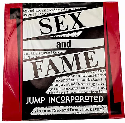 Jump Incorporated Sex And Fame Vinyl Record 12” 45 RPM Maxi Single X 13239 1985 • £23.57