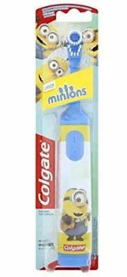 Colgate Minions Battery Powered Toothbrush Kids Electric Soft  - Blue Stuart • £8.95