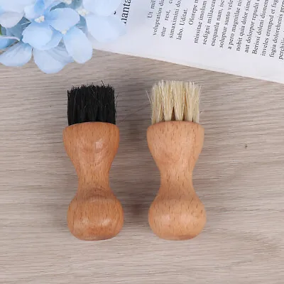 $1.67 • Buy Wooden Handle Shoes Shine Brush Luxury Care Pig Bristle Polish Buffing Oil BY^wi