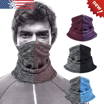 Winter Fleece Neck Warmer Gaiter Scarf Balaclava Face Mask Windproof Ski Bandana • $2.99