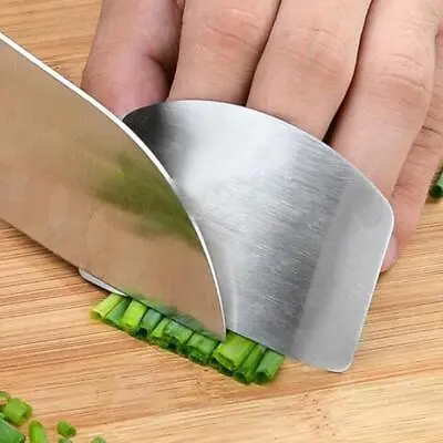 Kitchen Finger Hand Protector Guard Steel Chop Tool F1X7 Slice U9Z3 Cook J3T7 • $1.17