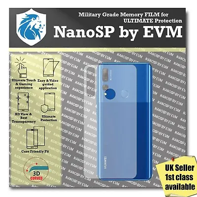 NanoSP Huawei Y9 Prime 2019 Back Protector TPU Cover FILM - Clear • £3.99