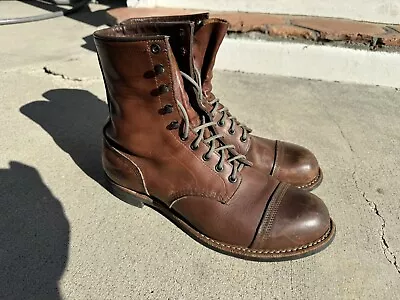 Red Wing Indian Motorcycle 4313 Spirit Lake Iron Ranger Boots Amber Harness 12 D • $499.99