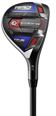 Left Hand Cobra RADSpeed One Length Red/Blue/Gloss Black 21* 4H Hybrid Stiff New • $89.99