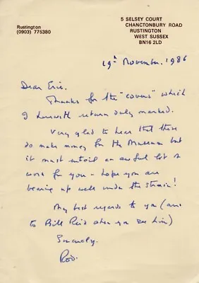 WW2 RAF Victoria Cross LEAROYD VC Hand Written Signed Letter • £25