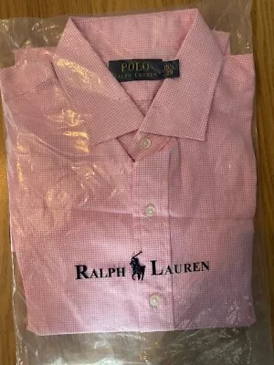 Ralph Lauren Men’s Shirt Pink Check Size 15 1/2 • £0.99