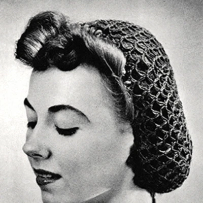 £1.85 • Buy Vintage Crochet Pattern Ladies 1940s/WW2 Snood/Hair Net In Cotton