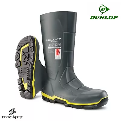 Dunlop Metguard Heavy Duty Full Safety Steel Toe Cap Wellington Boots Wellies • £37.04