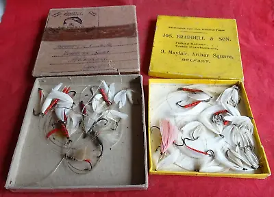 A Collection Of Vintage Cuddy Saltwarter Artificial Fly/lures In Braddell Box +1 • $37.88