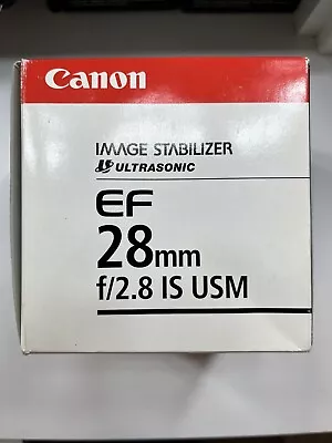 Canon EF 28mm F/2.8 IS USM Image Stabilizer Ultrasonic -  Open Box • $259