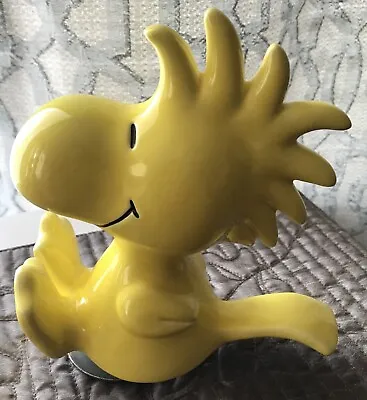 VTG RARE SCHMID 1972 MUSIC BOX SNOOPY WOODSTOCK Yellow Bird CERAMIC WORKS GREAT! • $139