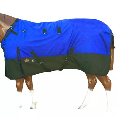 08HI Hilason 600D Winter Waterproof Poly Miniature Turnout Horse Blanket Blue • $53.95