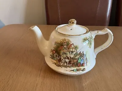 Vintage Collectable Falcon Ware Tea Pot 'The Dover Road' Images (AP14/20) • £14