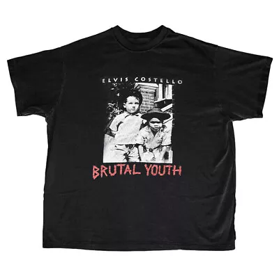 ELVIS COSTELLO BRUTAL YOUTH  Reprinted T-shrit Gift For Rock Fan TE7878 • $16.99