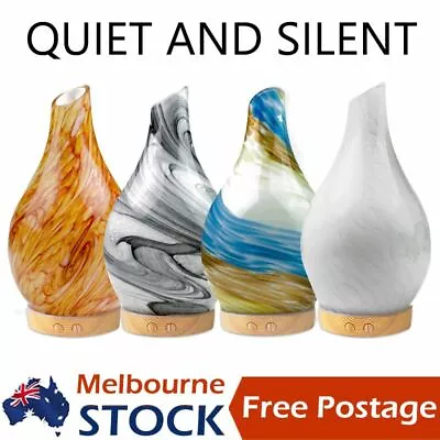 $44.41 • Buy High Quality Glass Aroma Aromatherapy Essential Oil Diffuser Super Colorful LED